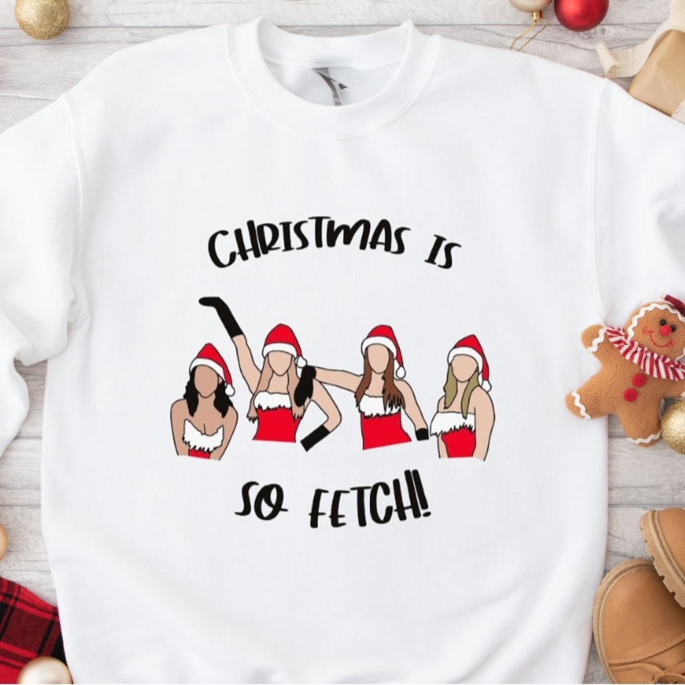 Funny Mean Girls Holiday Pullover Womenswear Sweatshirt Crewneck